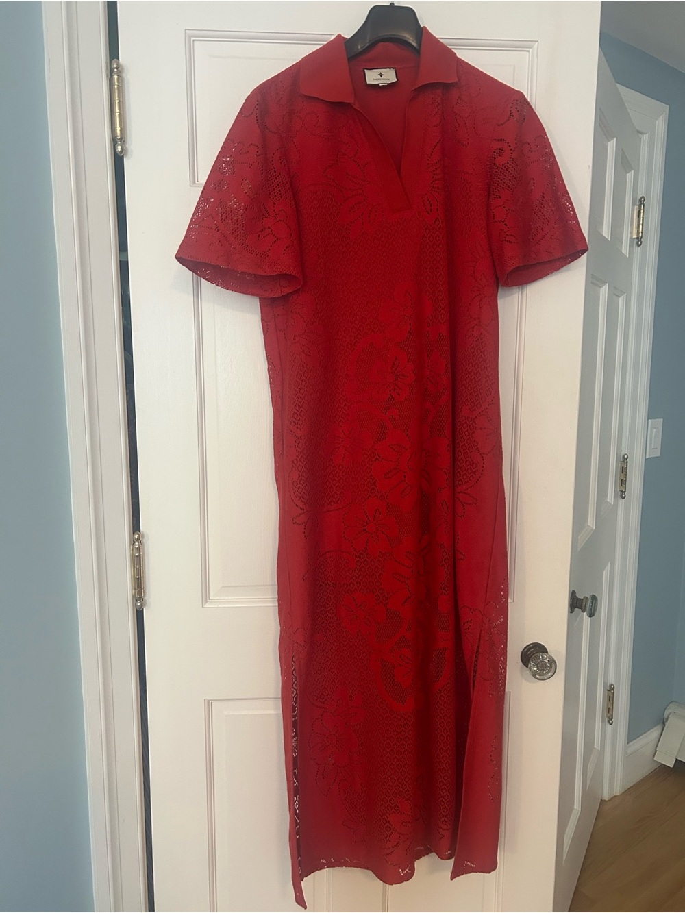 Tuckernuck Crimson Lace Marta Dress